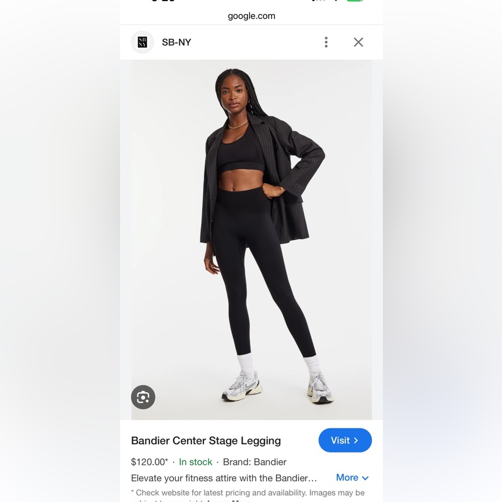 Bandier Center stage capri leggings